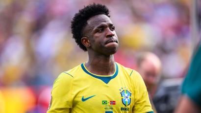 Bild: Tom Weller/dpa
Vinícius Júnior und Brasilien scheiterten im Achtelfinale an Norwegen. (Archivbild)