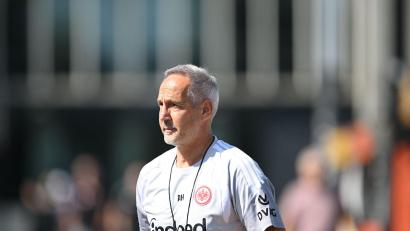 Bild: Florian Wiegand/dpa
Eintracht-Trainer Adi Hütter hat die Kapitänsfrage offen gelassen.