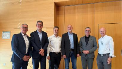 Bild: IHK Regensburg
Referenten und Organisatoren der Veranstaltung (von links): Richard Brunnner, Tobias Radeamnn, Markus Meister, Harald Braun, Thomas Hruby, Christian Götz.