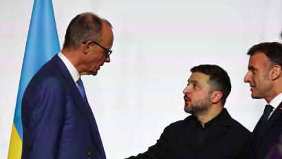 Bild: Ludovic Marin/Pool AFP/dpa
Die „Koalition der Willigen“ trifft sich in Paris. (Archivfoto)