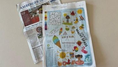 Bild: Heike Unger
Die Kinderseite in der "Amberger Zeitung" vom 13. Juli haben die Schüler der Klasse 3c der Albert-Schweitzer-Schule Amberg gestaltet.