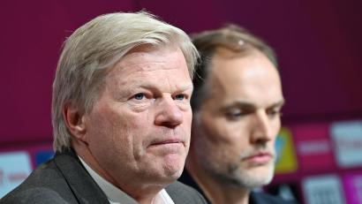 Bild: Angelika Warmuth/dpa
Arbeiteten einst in München zusammen: Der ehemalige Bayern-Vorstand Oliver Kahn (l) und der heutige englische Nationaltrainer Thomas Tuchel. (Archivbild)