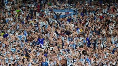 Bild: Ed Zurga/AP/dpa
Er dürften wieder mehrere 10.000 argentinische Fans kommen.