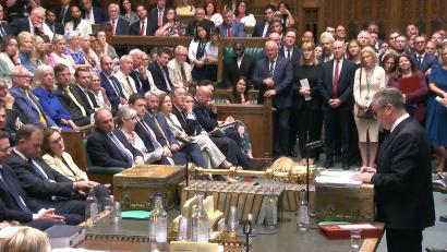 Bild: House Of Commons/Uk Parliament/PA Wire/dpa
Starmer erlebte seine letzte Fragestunde im britischen Parlament.
