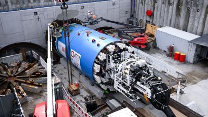 Bild: Sven Hoppe/dpa
Die Tunnelbohrmaschine soll sich von der Donnersbergerbrücke in Richtung Marienhof graben.