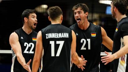 Bild: Justin Tang/The Canadian Press/dpa
Die deutschen Volleyballer haben in der Nations League gegen Slowenien verloren. (Archivbild)