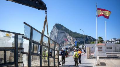 Bild: Marcos Moreno/AP/dpa
Die Grenzbarriere wurde 1908 errichtet.