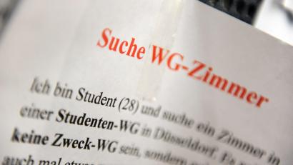 Bild: Daniel Naupold/dpa
WG, Wohnheim, eigene Mietwohnung oder doch noch im Elternhaus: Wie Studierende wohnen hängt auch stark vom Standort der Hochschule ab.