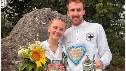Bild: Sandra Klemenz
Sandra Klemenz und Lukas Donhauser sind das neue Oberkirwapaar in Ammerthal.
