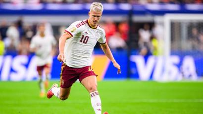 Bild: Tom Weller/dpa
Dani Olmo zählt zu den Schlüsselspielern Spaniens.