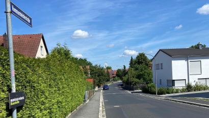 Bild: Andreas Ascherl  
Die Hammermeisterstraße im Amberger Ortsteil Wagrain sollte auf voller Länge zur Fahrradstraße werden. Jetzt wird wohl nichts aus diesem Vorhaben.