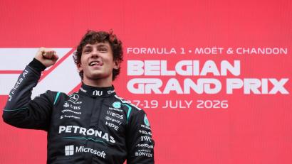 Bild: Benoit Doppagne/Belga/dpa
Nicht zu stoppen: Antonelli gewinnt sechs von zehn Saisonrennen.