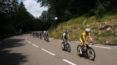 Bild: Mosa'ab Elshamy/AP/dpa
Tadej Pogacar bei der Tour de France. (Symbolbild)