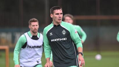 Bild: Carmen Jaspersen/dpa
War in der vergangenen Saison an den SV Werder Bremen ausgeliehen: Maximilian Wöber. (Archivbild)