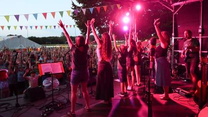 Bild: Michael Schober
Die Familienband „Highway to Helldrich“ begeisterte die Besucher beim "Bright Mountain Festival".