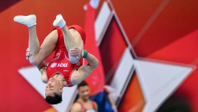 Bild: Robert Michael/dpa
Holt noch einmal eine Mehrkampf-Medaille: Andreas Toba.