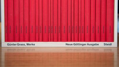 Bild: Swen Pförtner/dpa
Der Göttinger Steidl Verlag steckt in einem vorläufigen Insolvenzverfahren. Der Verlag hielt lange Jahre die Weltrechte am Werk von Günter Grass. (Archivbild)