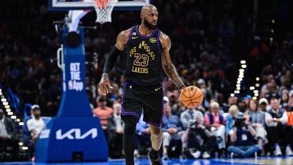Bild: Gerald Leong/AP/dpa
LeBron James sucht eine neue sportliche Herausforderung. (Archivbild)