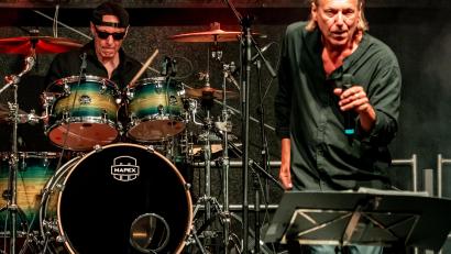Bild: Stefan Gruber
Die Amberger Rockband Bourbon spielt beim ersten "Backyard Rockfest".