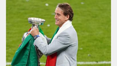 Bild: Mike Egerton/Press Association/dpa
2021 holte Roberto Mancini mit Italien den EM-Titel. (Archivbild)
