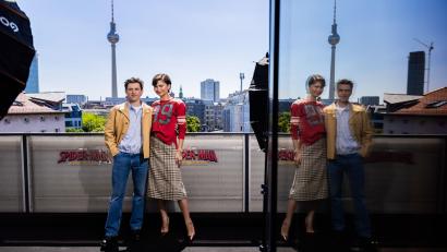 Bild: Christoph Soeder/dpa
Tom Holland und Zendaya sind die Stars von „Spider-Man: Brand New Day“.