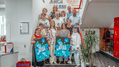 Bild: Michael Golinski
Vertreter des Bayerischen Musikrats und der Stadt Amberg stellen das Jazzfestival Jazzarise vor.