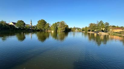 Bild: stg
Es ist wieder Wasser im Kemnather Stadtweiher. Vor einigen Tagen konnten die Sanierungsarbeiten beendet werden.