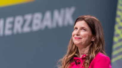 Bild: Andreas Arnold/dpa
Commerzbank-Chefin Orlopp will die Übernahme gestalten. (Archivbild)