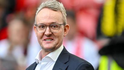 Bild: Harry Langer/dpa
Wehrle zählt Infantino an. (Archivbild)