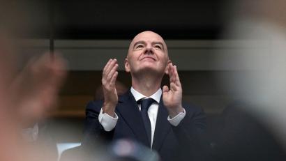 Bild: Eric Gay/AP/dpa
FIFA-Präsident Gianni Infantino stand im Zentrum der Kritik. (Archivbild)