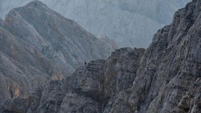 Bild: Angelika Warmuth/dpa
Der Jubiläumsgrat ist eine hochalpine Tour. (Archivbild)