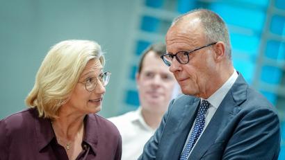 Bild: Kay Nietfeld/dpa
Auch Saar-Ministerpräsidentin Anke Rehlinger (SPD) ist gegen eine komplette Umsetzung der Rentenreform. (Archivfoto)
