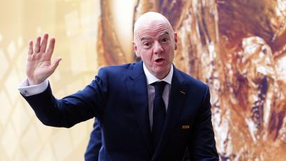 Bild: Bradley Collyer/PA Wire/dpa
Gianni Infantino steht massiv unter Druck. (Archivbild)