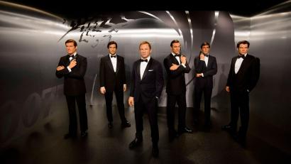 Bild: Madame Tussauds/dpa
Wer wird sich dazugesellen? Der nächste James-Bond-Darsteller soll noch dieses Jahr verkündet werden.