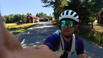 Bild: Thomas Mencel
Thomas Mencel auf seinem Weg durch Schweden. Am Mittwoch überquerte er die Grenze zu Finnland.