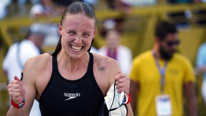 Bild: Gian Mattia D'alberto/LaPresse via ZUMA Press/dpa
Riesenjubel nach Gold bei Isabel Gose.