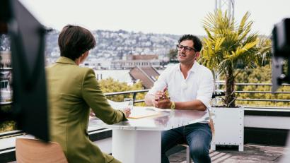 Bild: Alexander Dietrich/ZDF/dpa
Pantisano im Sommerinterview des ZDF. (Handout)