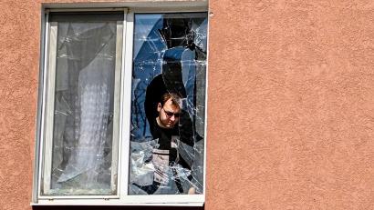 Bild: Uncredited/AP/dpa
Die Stadt Belgorod an der Grenze zur Ukraine wird als Knotenpunkt der russischen Truppenversortung immer wieder angegriffen. (Archivbild)