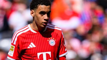 Bild: Tom Weller/dpa
Jamal Musiala nimmt wieder am Mannschaftstraining teil. (Archivbild)