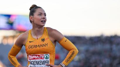 Bild: Sven Hoppe/dpa
Gina Lückenkemper wurde vor der EM von einem Zeckenbiss gebremst.