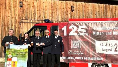 Bild: Isabella Schart
Die Feuerwehrführung von Mitter- und Oberauerbach hat die Weichen für das zweitägige Fest in Oberauerbach gestellt.