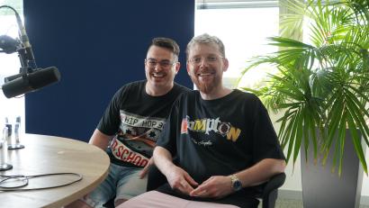 Bild: knz
Dominic Schramm (links) und Felix Merl treten gemeinsam als die Rapper Signature und Feelikx auf.