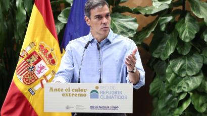 Bild: Eduardo Parra/EUROPA PRESS/dpa
Die linke Regierung von Pedro Sánchez will 2035 den letzten Atommeiler abschalten. (Archivbild)