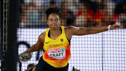 Bild: Sven Hoppe/dpa
Diskuswerferin Shanice Craft holte EM-Silber.