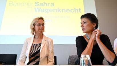 Bild: Martin Schutt/dpa
Zwischen dem Landesverband Thüringen und der Bundesspitze schwelt seit längerem ein Konflikt. (Archivbild)