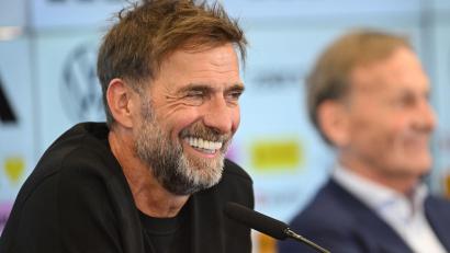 Bild: Florian Wiegand/dpa
Wird als Gast beim Supercup in Dortmund und dem Bundesliga-Auftakt in München erwartet: Neu-Bundestrainer Jürgen Klopp. (Archivbild)