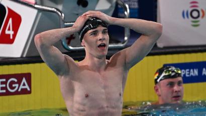 Bild: Emma Da Silva/AP/dpa
Johannes Liebmann verblüfft die Schwimm-Welt.