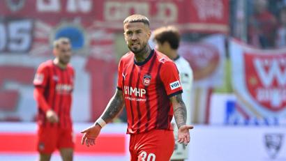 Bild: Jan-Philipp Strobel/dpa
Niklas Dorsch hat für seinen neuen Club Toronto erstmals getroffen. (Archivbild)