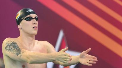 Bild: Robert Michael/dpa
Lukas Märtens vom SC Magdeburg holt EM-Bronze über 400 Meter Freistil.