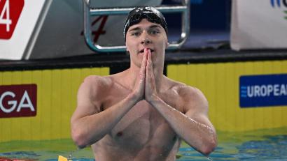 Bild: Emma Da Silva/AP/dpa
Johannes Liebmann schwimmt auch am letzten EM-Tag.